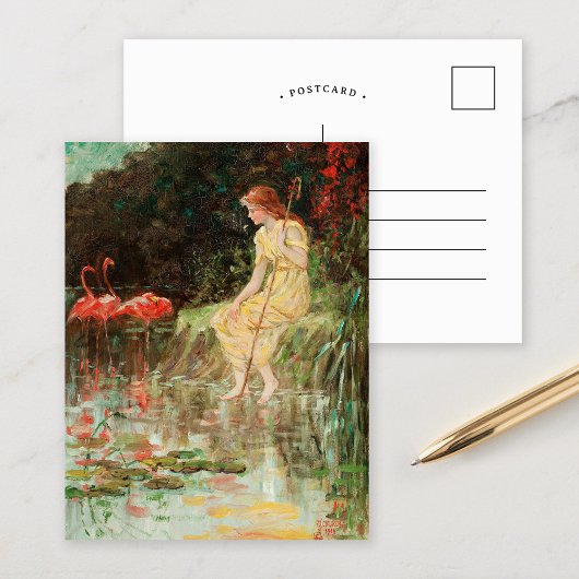 フラミンゴの少女 | フレデリック・スチュアート教会 ポストカード