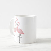 フラミンゴの恋人たち コーヒーマグ コーヒーマグカップ (正面左)