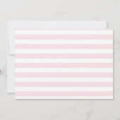 フラミンゴの旅程のバチェロレッテのブライダルシャワーのピンク 招待状 (裏面)