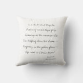 フラミンゴの枕を持つアリス クッション (裏面)