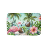 フラミンゴの楽園 バスマット (正面)
