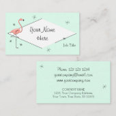 フラミンゴの水のダイヤモンドの名刺 名刺 (正面/裏面)