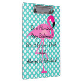 フラミンゴの水玉模様の引用文のクリップボードがあって下さい クリップボード (右)