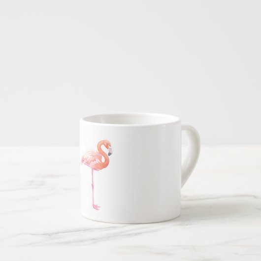 フラミンゴの水色 エスプレッソカップ (正面右)