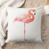 フラミンゴの水色 クッション (ブランケット)