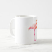 フラミンゴの水色 コーヒーマグカップ (正面左)