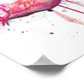 フラミンゴの水色 ポスター (角)