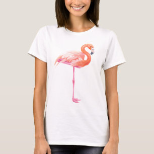 フラミンゴの水色 Tシャツ