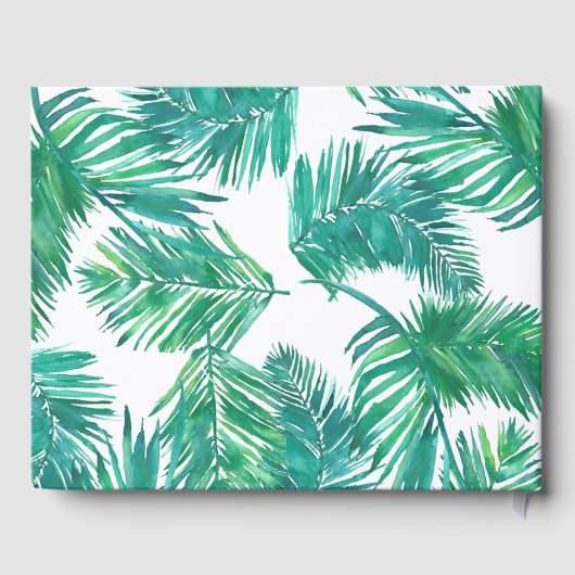 フラミンゴの熱帯のパーム葉の書跡 ゲストブック (裏面)