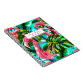 フラミンゴの熱帯名と主題 ノートブック (右側)