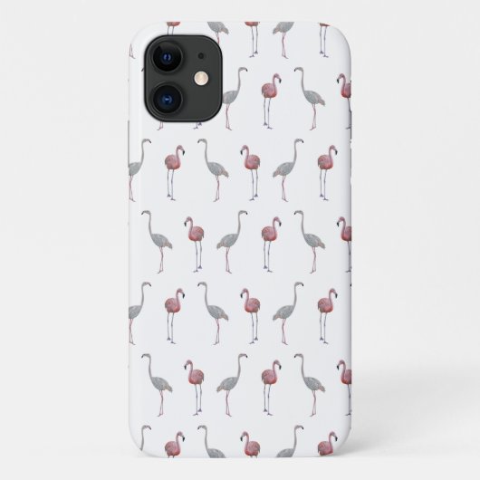 フラミンゴの狂乱 iPhone 11 カーゼ(色を選んでください) Case-Mate iPhoneケース (裏面)