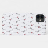 フラミンゴの狂乱 iPhone 11 カーゼ(色を選んでください) Case-Mate iPhoneケース (裏面(横))