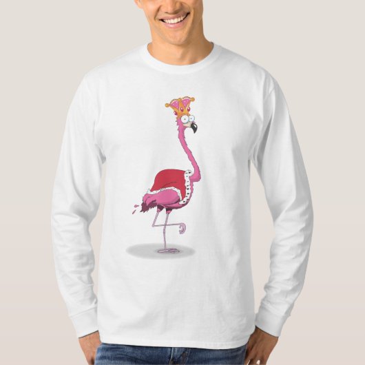 フラミンゴの王様 Tシャツ (正面)