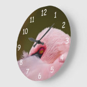 フラミンゴの目 ラージ壁時計 (傾斜)
