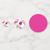 フラミンゴの紙吹雪 コンフェッティ (裏面)