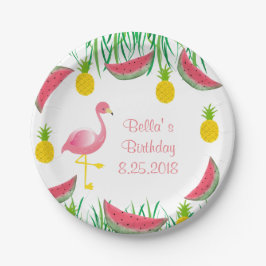 フラミンゴの紙皿 ペーパープレート