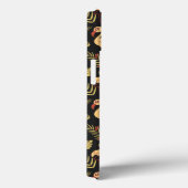 フラミンゴの継ぎ目のない模様の黄色と白の花 Case-Mate iPhoneケース (裏面 / 右)