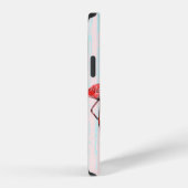 フラミンゴの継ぎ目のない模様 iPhoneケース (右側面)