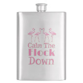 フラミンゴの群れを落ち着おもしろいかせる フラスク (正面)