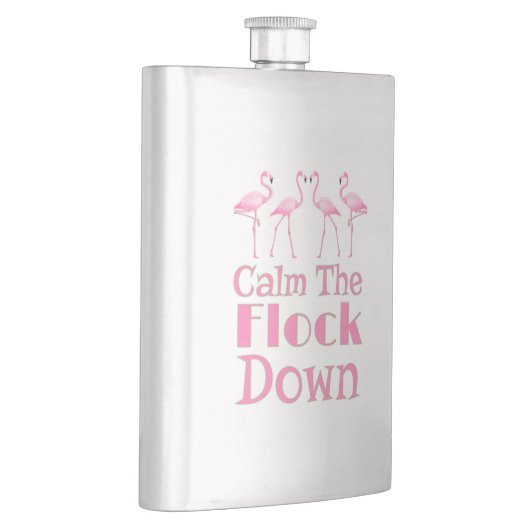 フラミンゴの群れを落ち着おもしろいかせる フラスク (右)