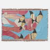 フラミンゴの群れ スローブランケット (正面)