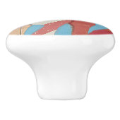 フラミンゴの群れ セラミックノブ (側面)