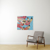 フラミンゴの群れ タペストリー (インサイチュ(横))