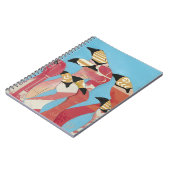 フラミンゴの群れ ノートブック (左側)