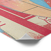 フラミンゴの群れ ポスター (角)