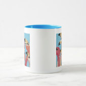 フラミンゴの群れ マグカップ (中央)