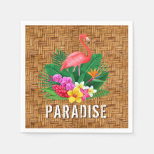 フラミンゴの花が籐のパターン