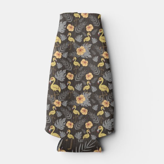 フラミンゴの花との継ぎ目葉の継ぎ目 ボトルクーラー (正面)