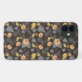 フラミンゴの花との継ぎ目葉の継ぎ目 Case-Mate iPhoneケース (裏面(横))