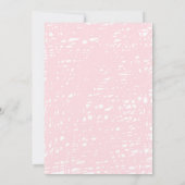 フラミンゴの誕生日パーティーへの招待（ピンク） 招待状 (裏面)