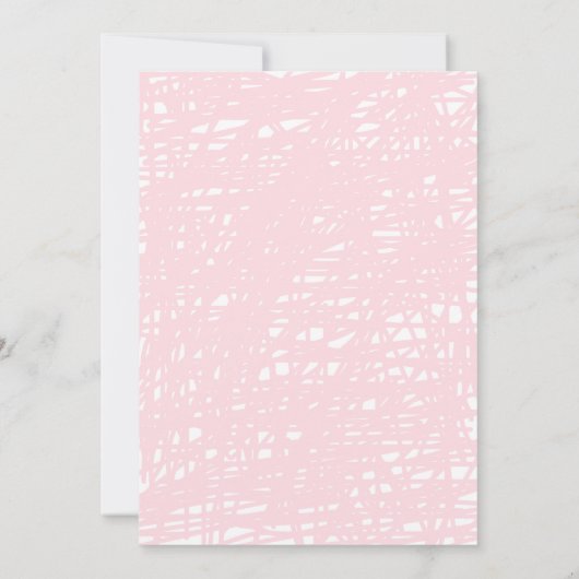 フラミンゴの誕生日パーティーへの招待(ピンク) 招待状 (裏面)