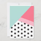 フラミンゴの誕生日招待状 招待状 (裏面)