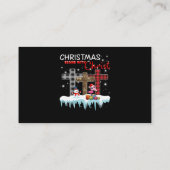 フラミンゴの贈り物|フラミンゴとクリスマスが大好き エンクロージャーカード (裏面)