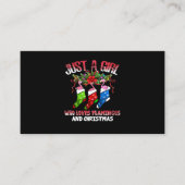 フラミンゴの贈り物|フラミンゴとクリスマスが大好き エンクロージャーカード (正面)