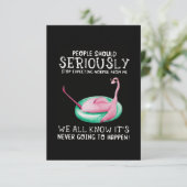 フラミンゴの贈り物|人々は真剣なフラミンゴに エンクロージャーカード (スタンド正面)