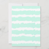 フラミンゴの赤ちゃんシャワー女の子、レッツフラミングルピンク 招待状 (裏面)