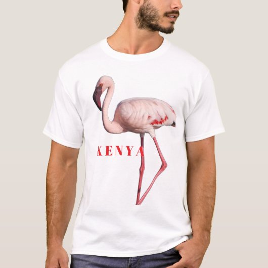 フラミンゴの野生の肖像 – ユニセックス ベーシック Tシャツ (正面)