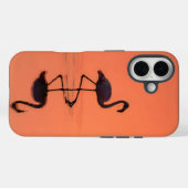 フラミンゴの長い脚が浅瀬に影を落とす Case-Mate iPhoneケース (裏面 (横))