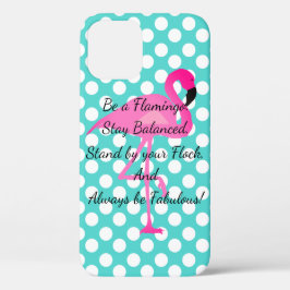 フラミンゴの電話箱があって下さい iPhone 12ケース