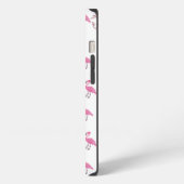 フラミンゴの鳥たち iPhoneケース (左側面)