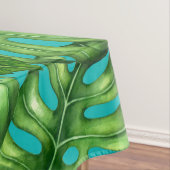 フラミンゴの鳥と熱帯の庭の水彩 テーブルクロス (インサイチュ)