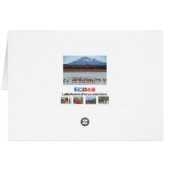 フラミンゴの鳥の水上 – Snow Mountain Card (裏面横)