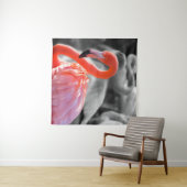 フラミンゴの鳥写真 タペストリー (インサイチュ(横))