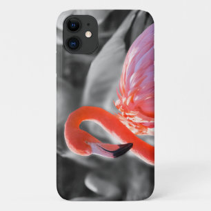 フラミンゴの鳥写真 iPhone 11 ケース