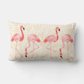 フラミンゴの鳥 ランバークッション (裏面)