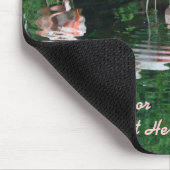 フラミンゴのFlamboyance マウスパッド (コーナー)